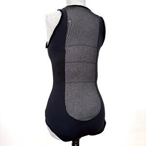 Black Mesh and Modal Bodysuit, size Medium